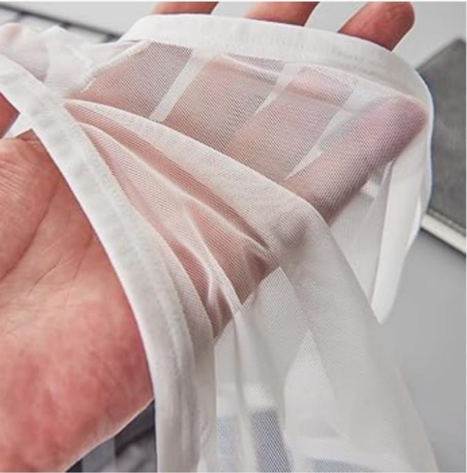 Transparent mesh thong